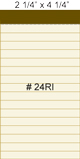 #24RI Ruled Ivory Mini Memo Pad Refills