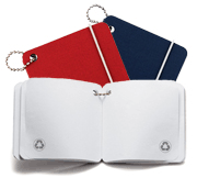 Red & Blue Mini Jot Keychain Memo Pads Recyclable